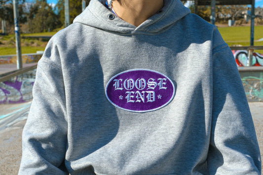 Grey Patch Hoodie