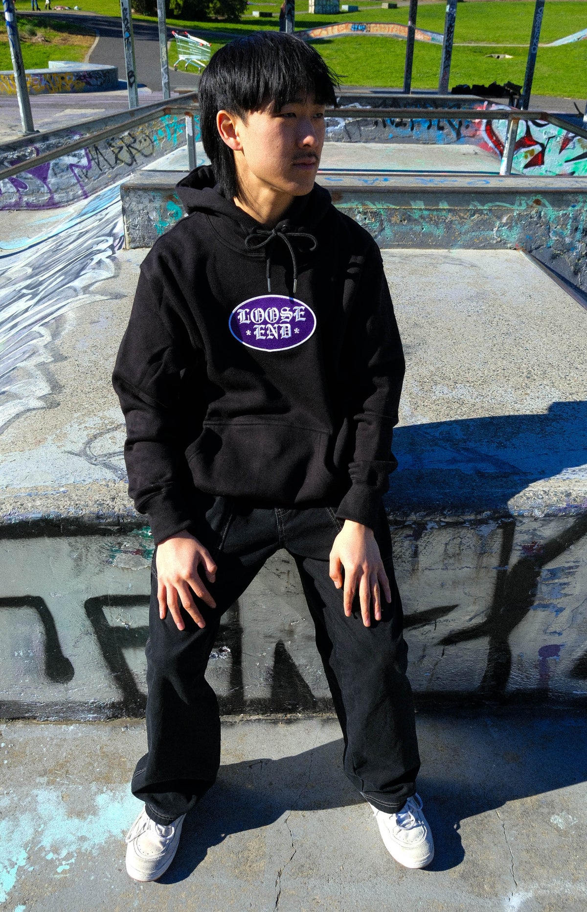 Black Patch Hoodie